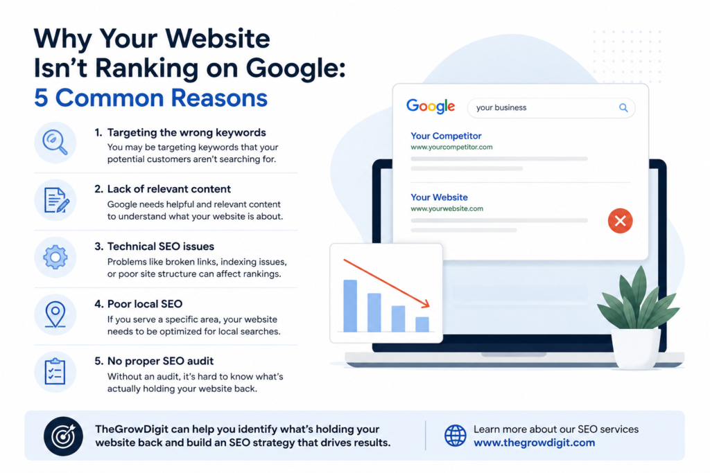 Why Your Website Isn't Ranking on Google: 5 Common Reasons